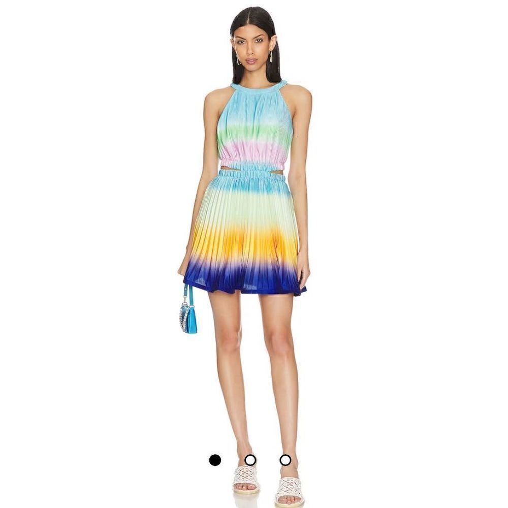 jonathan Simkhai Braelynn Mini Dress in Capri Ombré NWT Size 4
